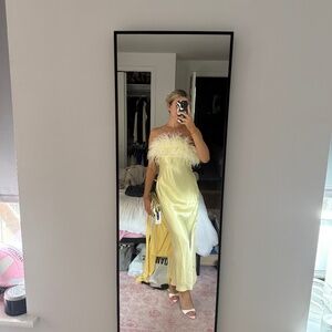 Yellow Feather Dress
